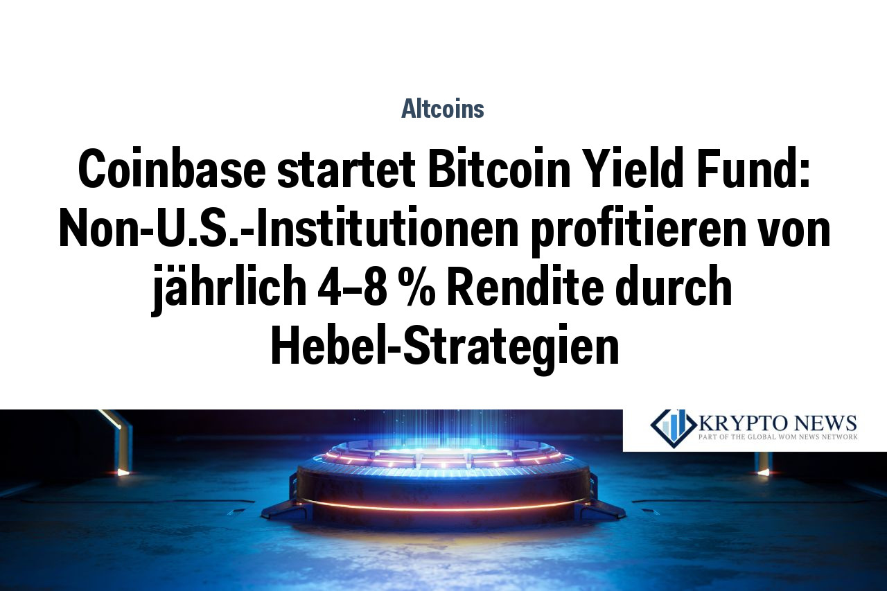 Coinbase startet Bitcoin Yield Fund: Non-U.S.-Institutionen profitieren von jährlich 4–8 % Rendite durch Hebel-Strategien