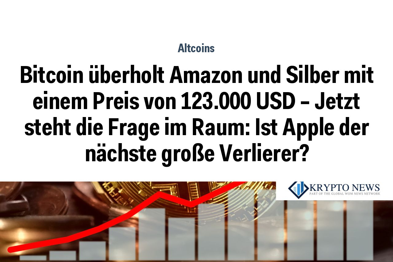 Bitcoin überholt Amazon und Silber mit einem Preis von 123.000 USD – Jetzt steht die Frage im Raum: Ist Apple der nächste große Verlierer?